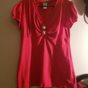 XL Pinky Pinups V-Neck Top